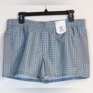 Xersion Big Girls Mid Rise Gray Adjustable Waist Running Short Size XL 18.5 P